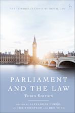 Parliament and the Law cover