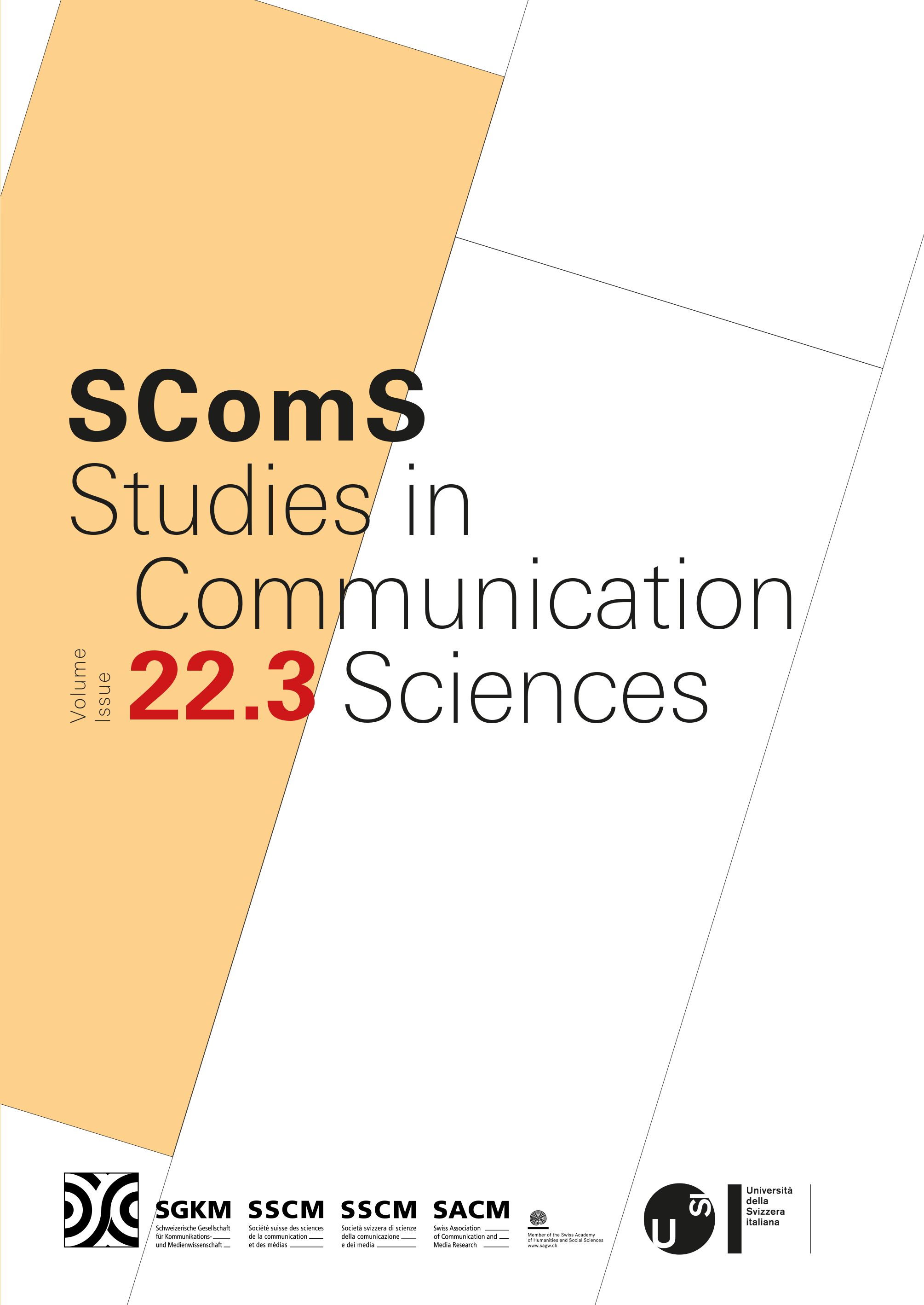					View Vol. 22 No. 3: Studies in Communication Sciences
				